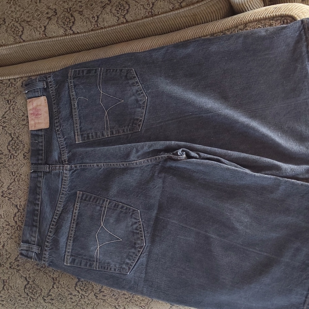 Men's Black Denim  JeanShorts Size 36 - Picture 4 of 4